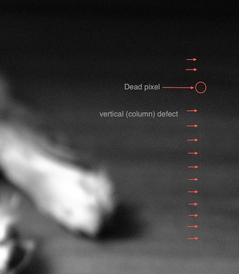 Defective Monochrom sensor (dead pixel 1)