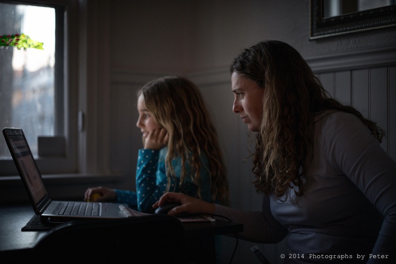 Homework by the fading light