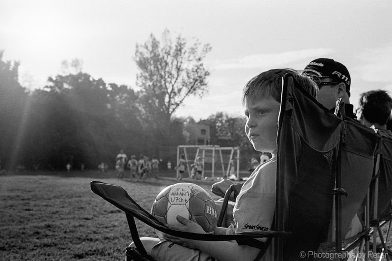The beautiful game under the setting sun