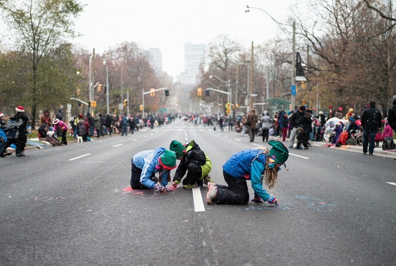 Chalk messages for Santa