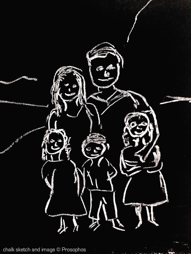 Us as a chalk family